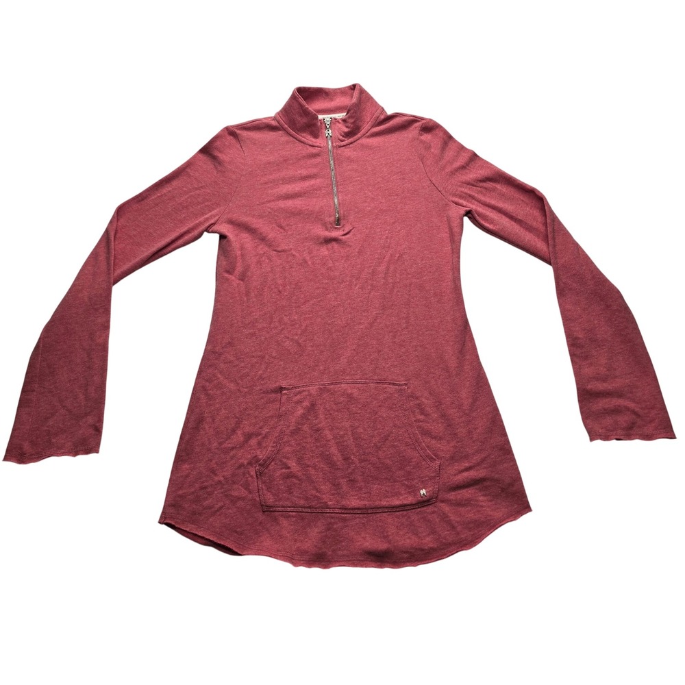 Victoria's Secret Quarter Zip Pullover Tunic Pocket Pink Womens Medium